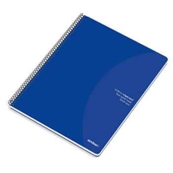 Caderno Espiral Ambar C/Azul A4 Quadriculado 70gr 80Fls
