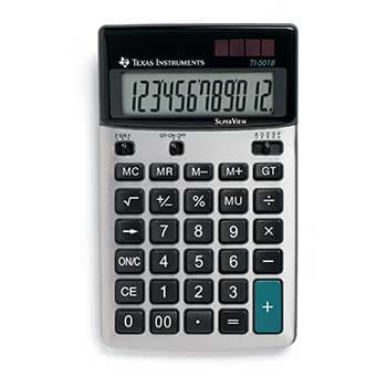 Calculadora de Secretaria Texas TI 5018 SV