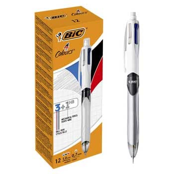 Esferografica Ball Point 1,0 BIC (Retractil) 4 cores 3+1HB