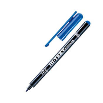Marcador Medio 2,0mm Hi-Text 740 Azul 1 unid