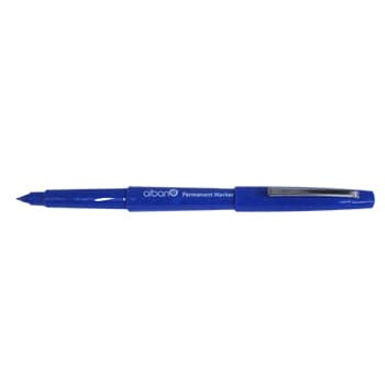 Marcador Permanente Medio Ponta Nylon Azul - 1un