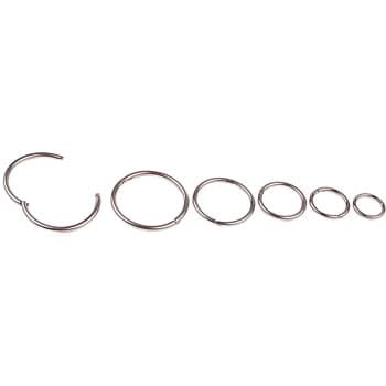 Argolas Dobradica Niqueladas 20mm- (Ref:1) Pack 20un