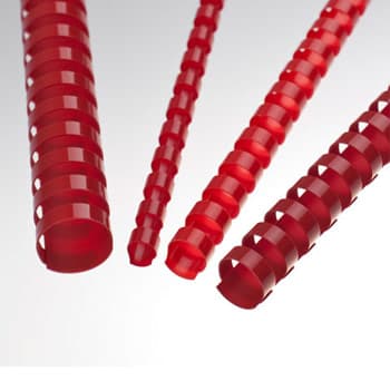 Argolas Pvc Encadernar 16mm 130 Folhas Cx100un Vermelho
