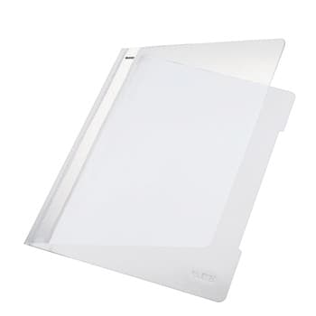 Classificador Plastico Capa Transp Leitz 4191 Branco Cx 25u