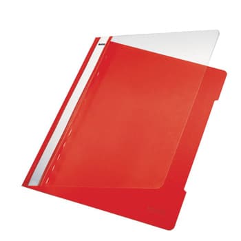 Classificador Plastico Capa Transp Leitz 4191 Vermelho 25un
