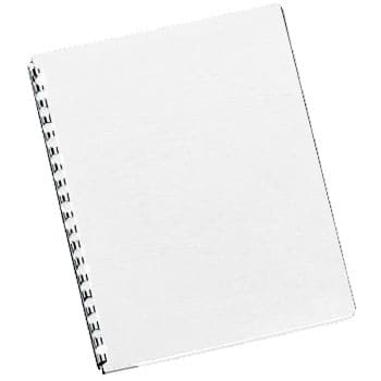 Capas Encadernar Delta Couro 250gr 100Folhas A4 Branco