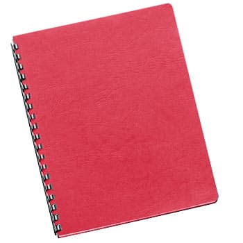 Capas Encadernar Delta Couro 250gr 100Folhas A4 Vermelho