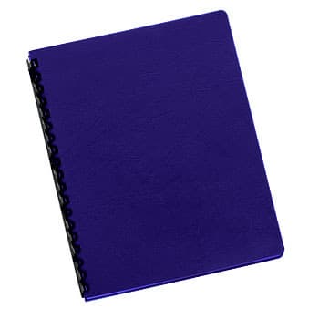 Capas Encadernar Delta Couro 250gr 100Folhas A4 Azul Royal