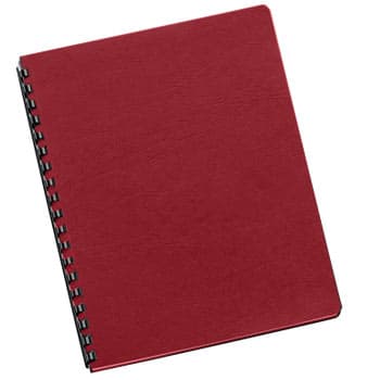 Capas Encadernar Delta Couro 250gr 100Folhas A4 Vermelho Esc
