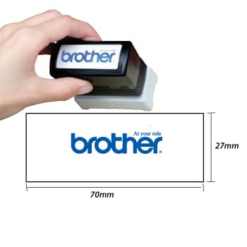 Carimbo BROTHER Vermelho 6 carimbos de 27x70mm