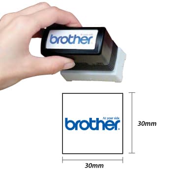 Carimbo BROTHER Preto 6 carimbos de 30x30mm