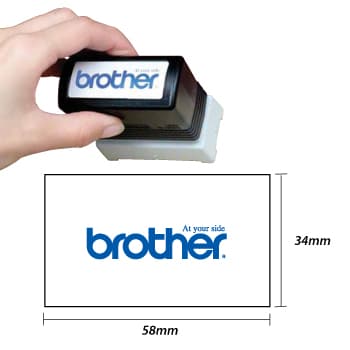 Carimbo BROTHER Verde 6 carimbos de 34x58mm