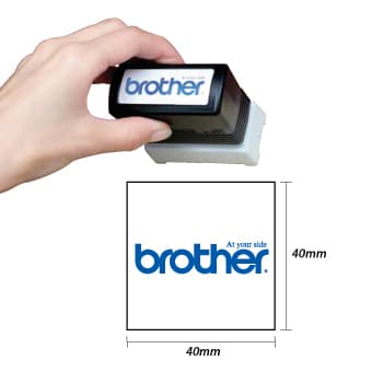Carimbo BROTHER Preto 6 carimbos de 40x40mm