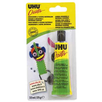 Cola UHU Creativ Espuma de Borracha e Materiais Flexiveis