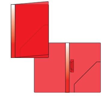 Dossier Plastico 2000 c/Mola 134PL Vermelho Opaco