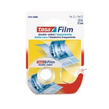 Fita Adesiva Dupla Face Tesa + Desenrolador 12mmx7,5mt