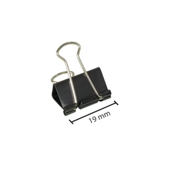 Molas para Papeis 19mm Cx 12un