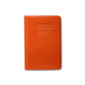 Porta Cartoes com 120 Bolsas Laranja