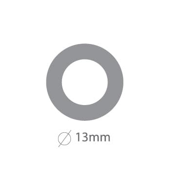 Reforços Autoadesivos APLI 13mm Dispensador Branco 500un