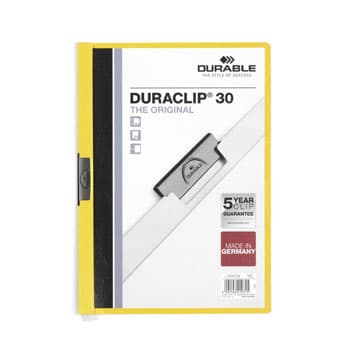 Classificador Clip Lateral Durable 2200 Amarelo-1un