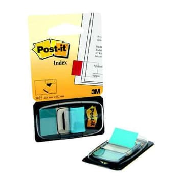 Post-it Index 1 Polegada Azul Brilhante (25.4x43.2) - 1un