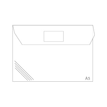 Envelope A5 Pvc Translucido com Visor - Transparente Pk10