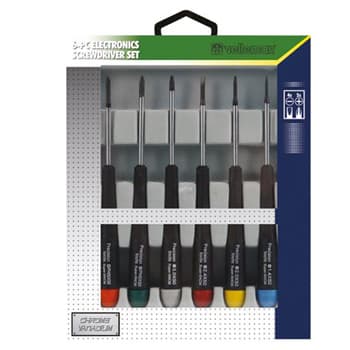 Set de 6 chaves de parafusos para electronica e informatica
