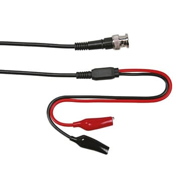Ponta de teste em cabo coaxial BNC macho + 2 Pincas Crocodil