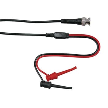 Ponta de teste cabo coaxial BNC macho 2 mini-pincas