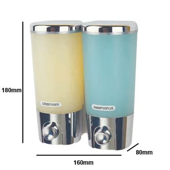 Saboneteira Plastica 2x400ml PW-9102