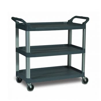 Carro Servico X-Tra 103x51x96cm 3 Niveis Preto