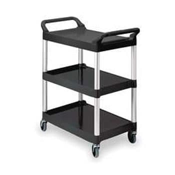 Carro Servico 85x47x93cm 3 Niveis Preto