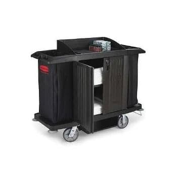 Carro Servico Hotel 124,5x56x127cm  Preto