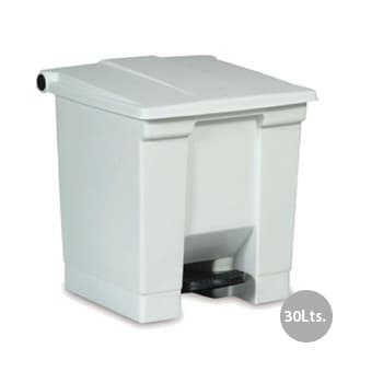 Contentor c/Pedal 30 Litros Branco