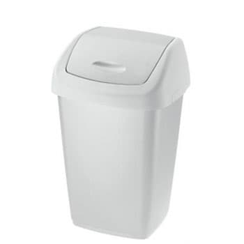 Contentor Tampa Basculante 50 Litros Branco