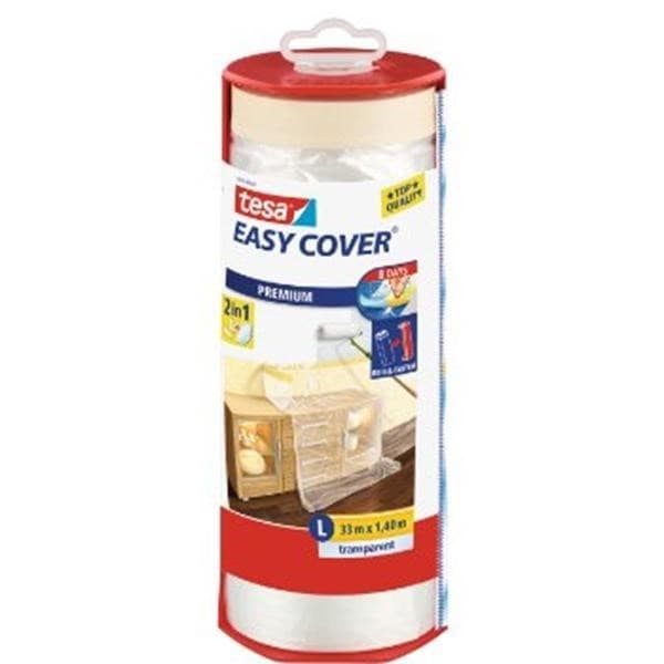 Película Tesa Easy Cover Premium + Desenrolador 260cmx17mts