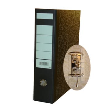 Pasta Arquivo Almaco  L80 350x290 s/Cx. Marmor Preto - 1un