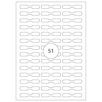 Etiquetas 45x8mm Apli A5 15 Folhas 765un  (tipo joalharia)