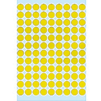 Etiquetas Redondas 08mm Amarelo Herma1841  540un