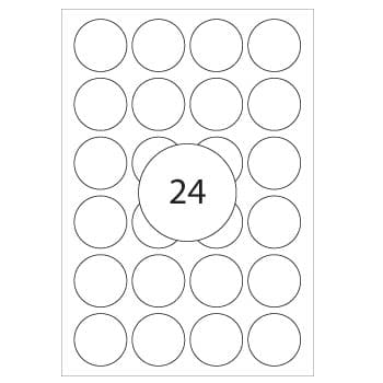 Etiquetas Redondas 25mm Herma2260  768un