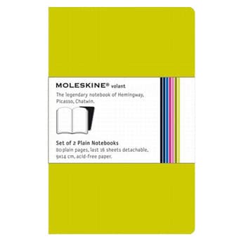 Volant XS Liso Moleskine Verde Claro Pack 2un