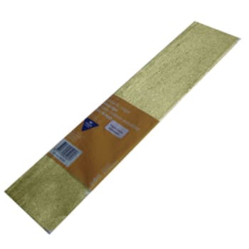 Papel Crepe 150x50cm Rolo Cor Ouro Metalizado