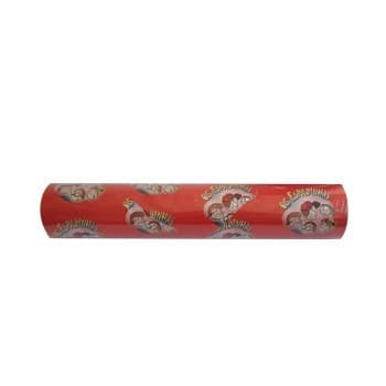 Papel Embrulho Fantasia 62cmx200mts Bobine 7Kg