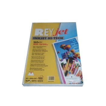 Papel InkJet A3 160gr Reyjet Glossy - 100 Folhas
