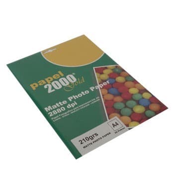 Papel 210gr Fotografico Matte  A4 p/ InkJet 20fls