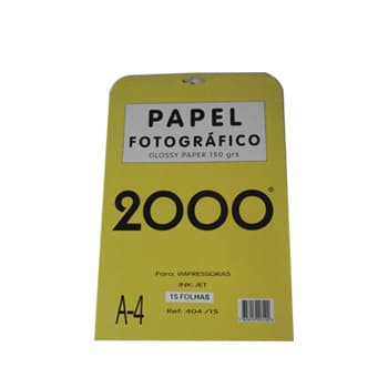 Papel 150gr InkJet A4  Foto Glossy - 20 Folhas