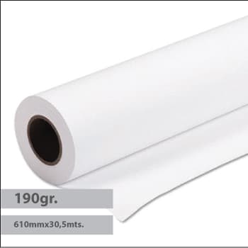 Papel 610mmx30mts Plotter Foto Glossy 190gr (4509)-Rolo