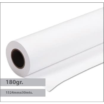 Papel Premium Coated 180gr 1524mmx30mts - 1 Rolo