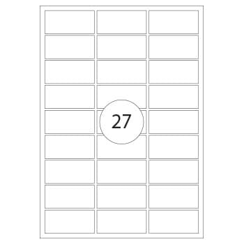 Etiquetas 63.5x29.6mm Transp. Mate Inkjet  25fls 675 Etique