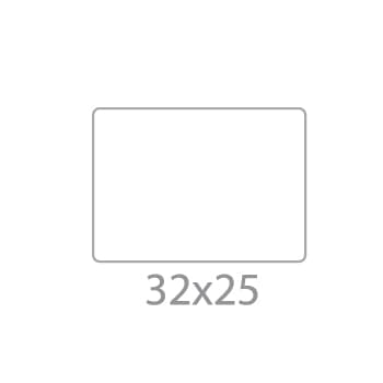 Etiquetas 32x25mm ZEBRA Papel  MatePremium 2000T  Rolo 12x